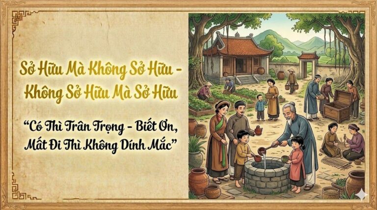 Sở Hữu Mà Không Sở Hữu – Không Sở Hữu Mà Sở Hữu Có Thì Trân Trọng – Biết Ơn Mất Đi Thì Không Dính Mắc