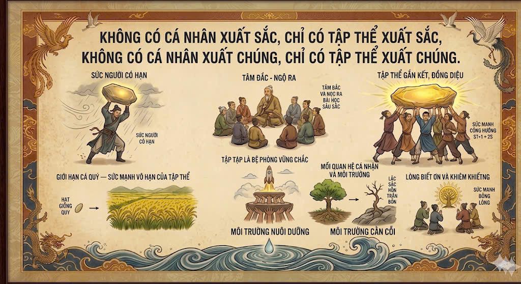 Không Có Cá Nhân Xuất Sắc Chỉ Có Tập Thể Xuất Sắc – Không Có Cá Nhân Xuất Chúng Chỉ Có Tập Thể Xuất Chúng