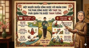 Một Người Muốn Sống Được Với Nhân Sinh Thì Phải Sống Được Với Thực Tại Phải Quản Trị Được Tham Tưởng