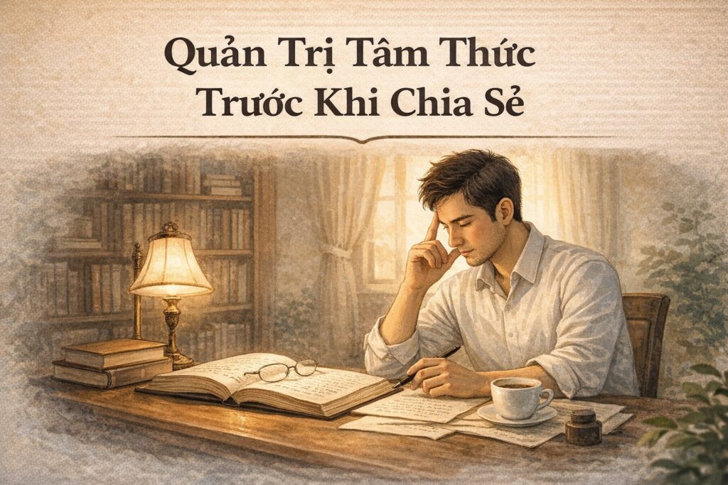 Quản Trị Tâm Thức Trước Khi Chia sẻ 