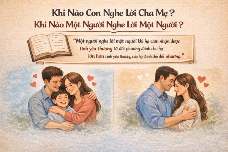 Khi Nào Con Nghe Lời Cha Mẹ? Khi Nào Một Người Nghe Lời Một Người? 