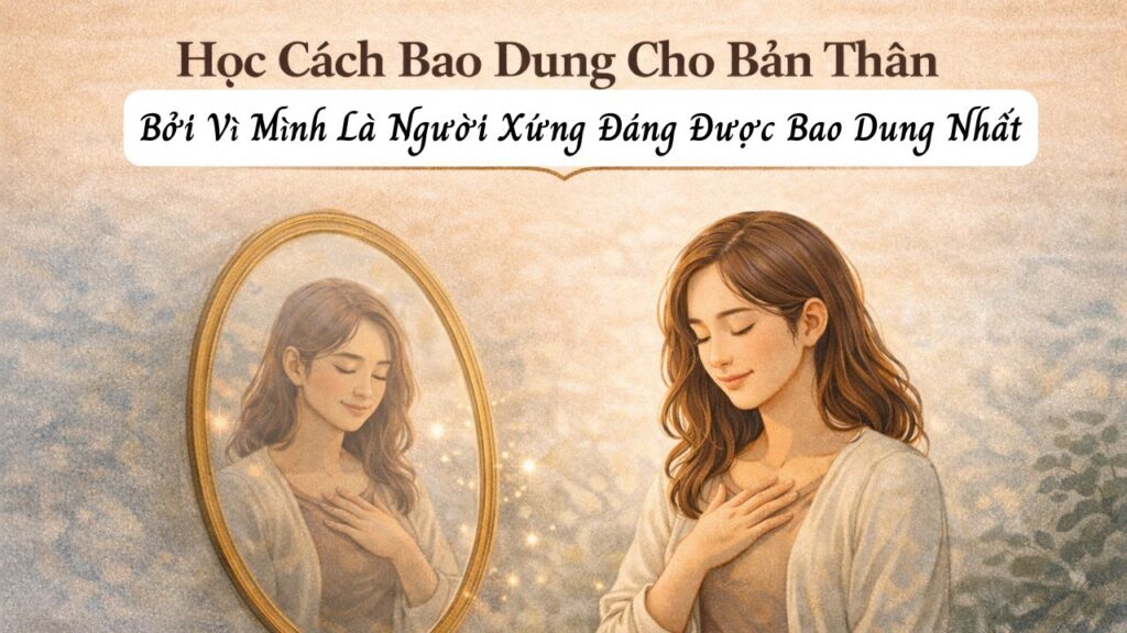 Học Cách Bao Dung Cho Bản Thân – Bởi Vì Mình Là Người Xứng Đáng Được Bao Dung Nhất