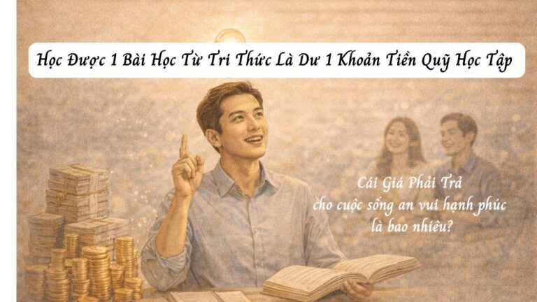 Học Được 1 Bài Học Từ Tri Thức Là Dư 1 Khoản Tiền Quỹ Học Tập