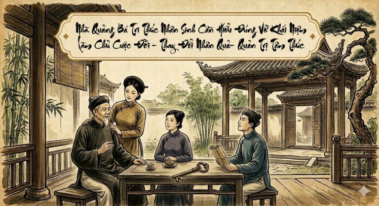 Nhà Quảng Bá Tri Thức Nhân Sinh Cần Hiểu Đúng Về Khái Niệm Làm Chủ Cuộc Đời- Thay Đổi Nhân Quả- Quản Trị Tâm Thức