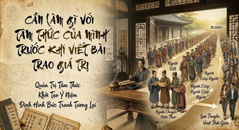 Cần Làm Gì Với Tâm Thức Của Mình Trước Khi Viết Bài Trao Giá Trị – Trăn Trở Về Mục Tiêu Thực Sự Của Việc Viết Bài Và Viết Sách