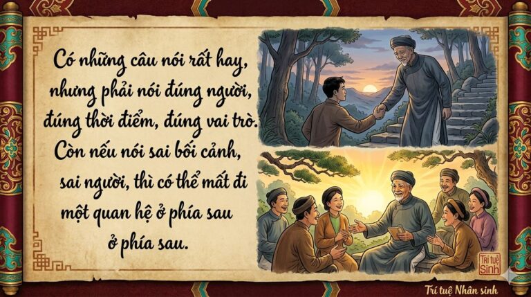 Có Những Câu Nói Nó Rất Là Hay Nhưng Nó Phải Nói Đúng Người Đúng Chỗ Đúng Vai Trò