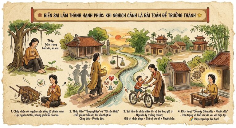 Biến Sai Lầm Thành Hạnh Phúc Khi Nghịch Cảnh Là Bài Toán Để Trưởng Thành