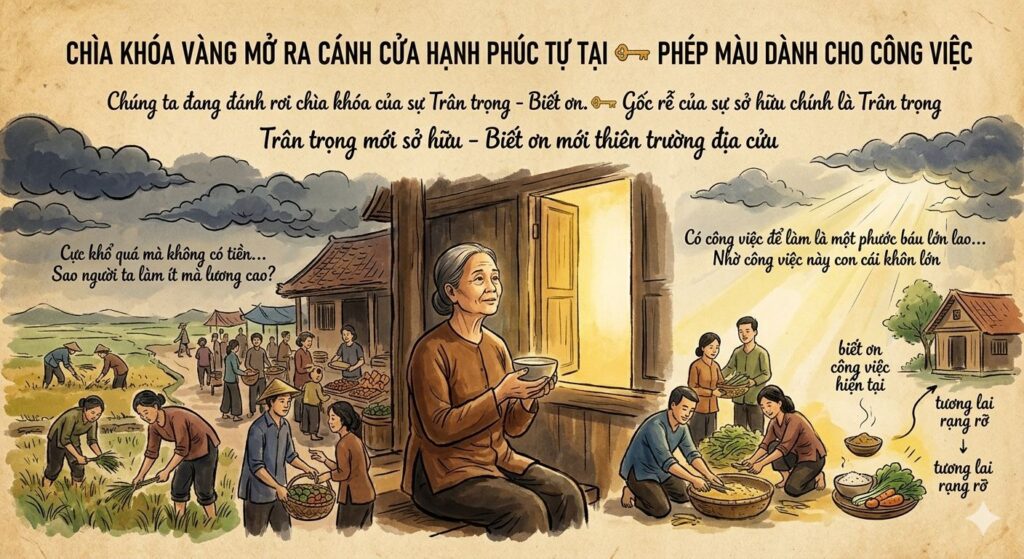 Chìa Khóa Vàng Mở Ra Cánh Cửa Hạnh Phúc Tự Tại Phép Màu Dành Cho Công Việc