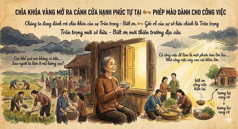 Chìa Khóa Vàng Mở Ra Cánh Cửa Hạnh Phúc Tự Tại Phép Màu Dành Cho Công Việc