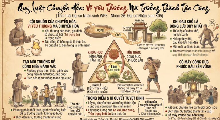 Quy Luật Chuyển Hóa Vì Yêu Thương Mà Trưởng Thành Tận Cùng