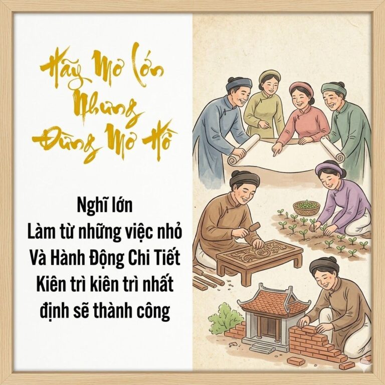 Hãy Mơ Lớn Nhưng Đừng Mơ Hồ