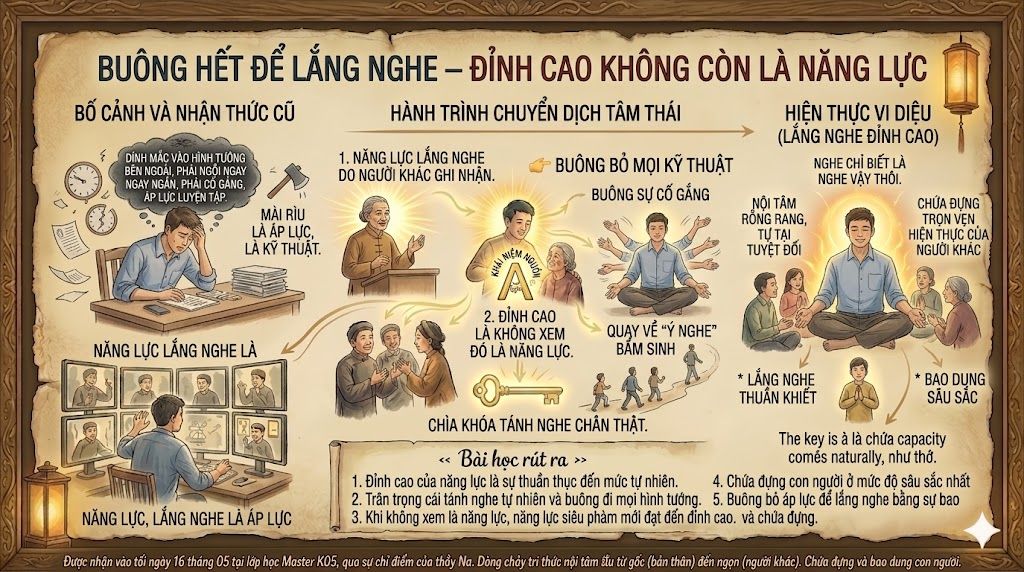 Buông Hết Để Lắng Nghe – Đỉnh Cao Không Còn Là Năng Lực