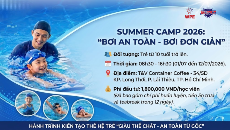 Thông Báo Tuyển Sinh Khóa Huấn Luyện Bơi An Toàn Bơi Đơn Giản K01 Dành Cho Trẻ Từ 10 Tuổi