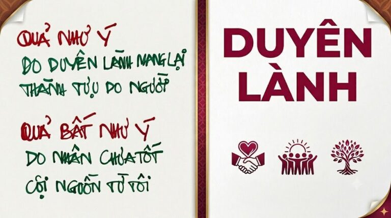 Nhận Thức Về Hai Chữ Duyên Lành Để Kiến Tạo Quả Như Ý
