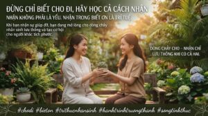 Đừng Chỉ Biết Cho Đi, Hãy Học Cả Cách Nhận